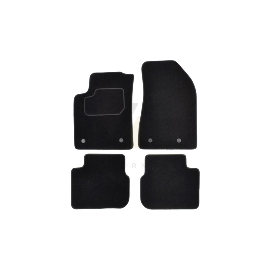 MAMMOOTH Tailored A041 LAN35 PRM 01 Floor mat set for LANCIA Delta III (844) Textile, Front and Rear, Quantity: 4, Black