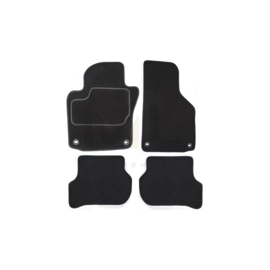 MAMMOOTH Tailored A041 MER105 PRM 01 Floor mat set suitable for MERCEDES-BENZ C-Class Saloon (W202) Textile, Front and Rear, Quantity: 4, Black