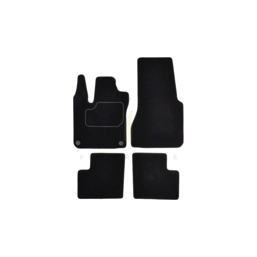 MAMMOOTH Tailored A041 MER292 PRM 01 Floor mat set for SMART Forfour II Hatchback (453) Textile, Front and Rear, Quantity: 4, Black