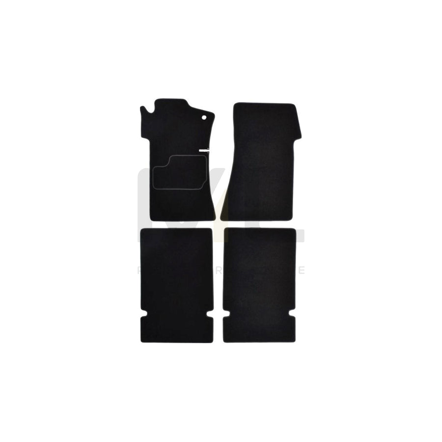 MAMMOOTH Tailored A041 MER357 PRM 01 Floor mat set suitable for MERCEDES-BENZ S-Class Saloon (W108, W109) Textile, Front and Rear, Quantity: 4, Black