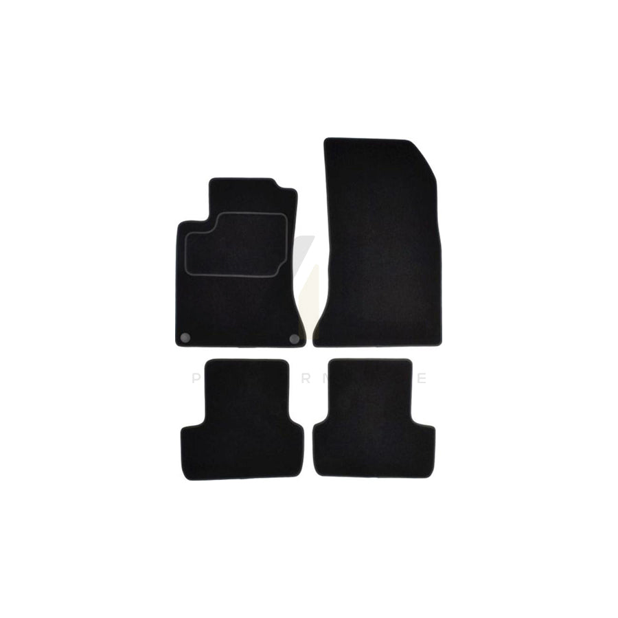 MAMMOOTH Tailored A041 MER64 PRM 01 Floor mat set suitable for MERCEDES-BENZ CLA Estate (X117) Textile, Front and Rear, Quantity: 4, Black