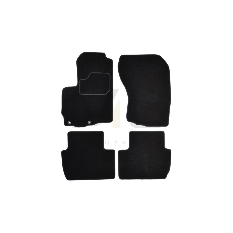 MAMMOOTH Tailored A041 MIT110 PRM 01 Floor mat set for MITSUBISHI Outlander II Off-Road (CW_W) Textile, Front and Rear, Quantity: 4, Black