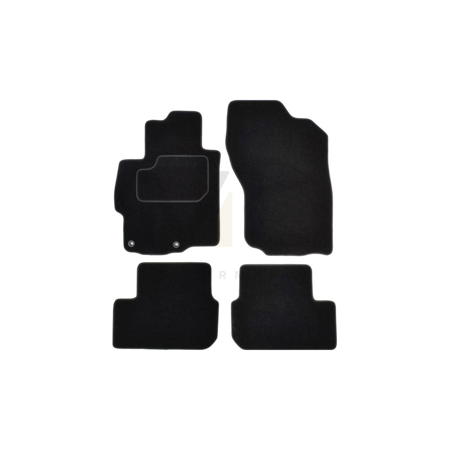 MAMMOOTH Tailored A041 MIT75 PRM 01 Floor mat set for MITSUBISHI Lancer VIII Saloon (CY_A, CZ_A) Textile, Front and Rear, Quantity: 4, Black
