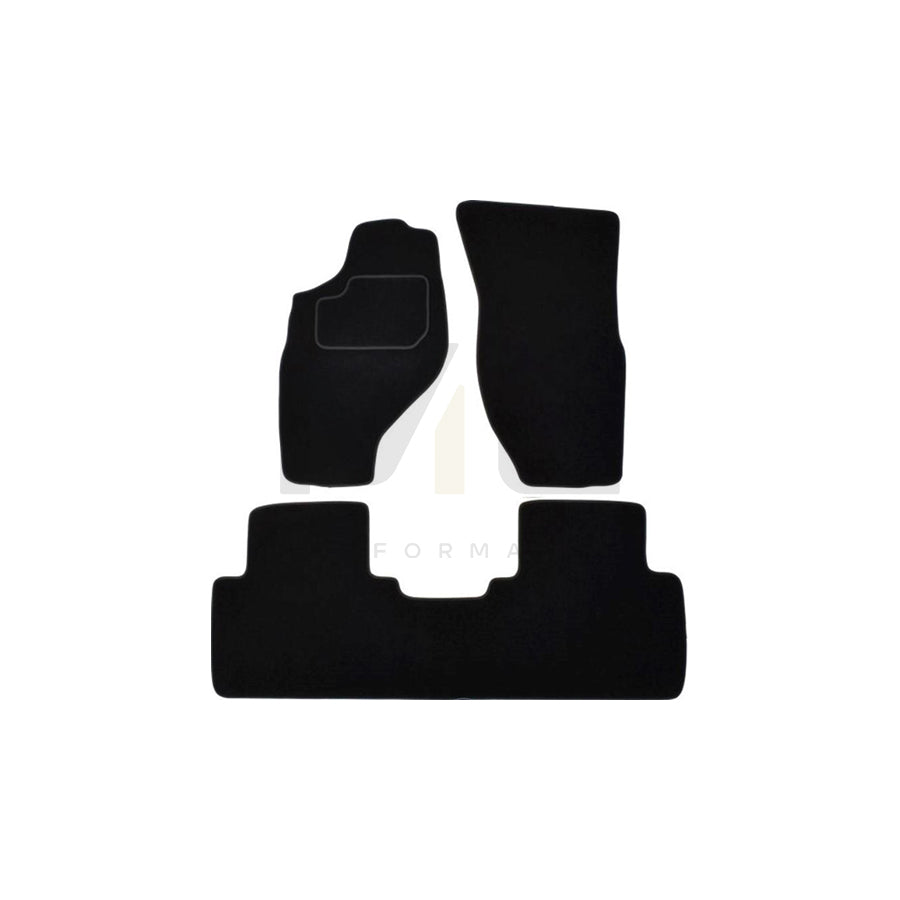 MAMMOOTH Tailored A041 NIS275 PRM 01 Floor mat set for NISSAN Terrano II Off-Road (R20) Textile, Front and Rear, Quantity: 3, Black