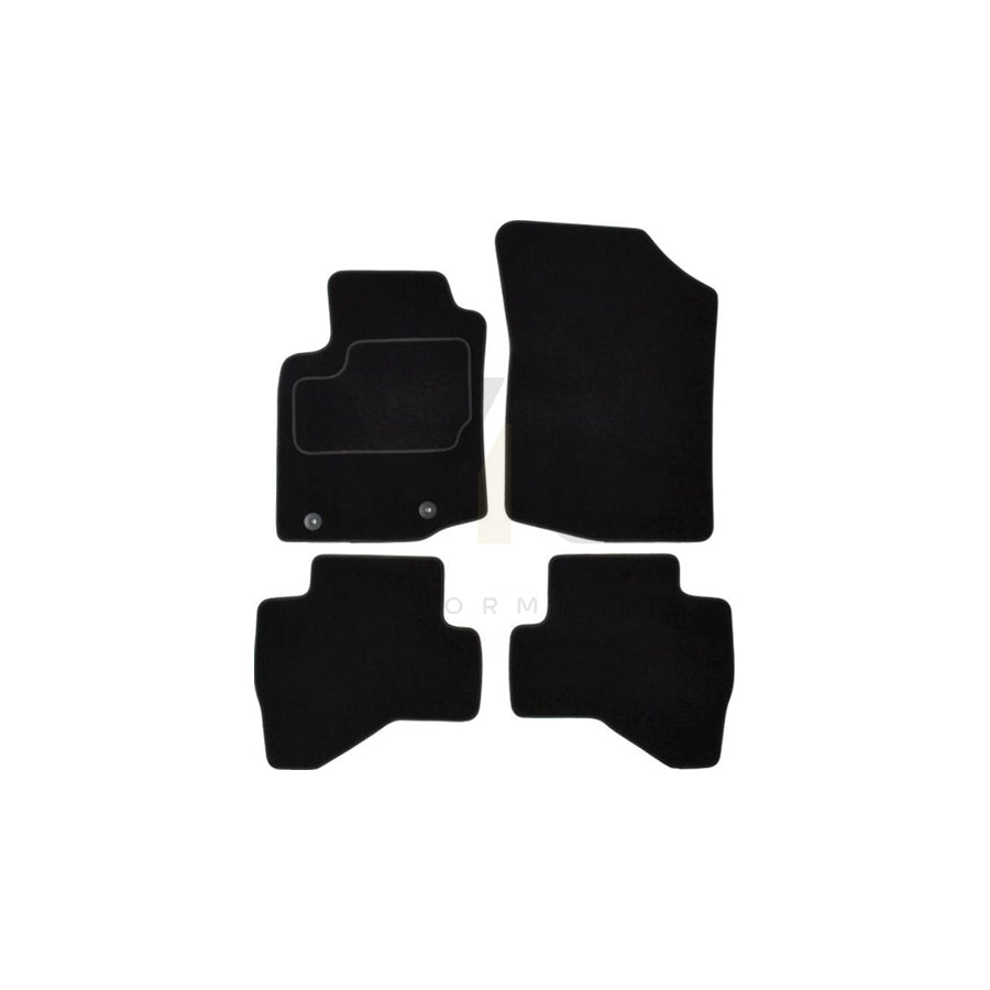 MAMMOOTH Tailored A041 PGT26 PRM 01 Floor mat set for PEUGEOT 108 Hatchback Textile, Front and Rear, Quantity: 4, Black
