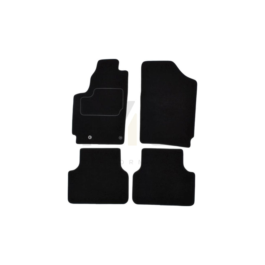 MAMMOOTH Tailored A041 PGT430 PRM 01 Floor mat set for PEUGEOT PARTNER Textile, Front and Rear, Quantity: 4, Black