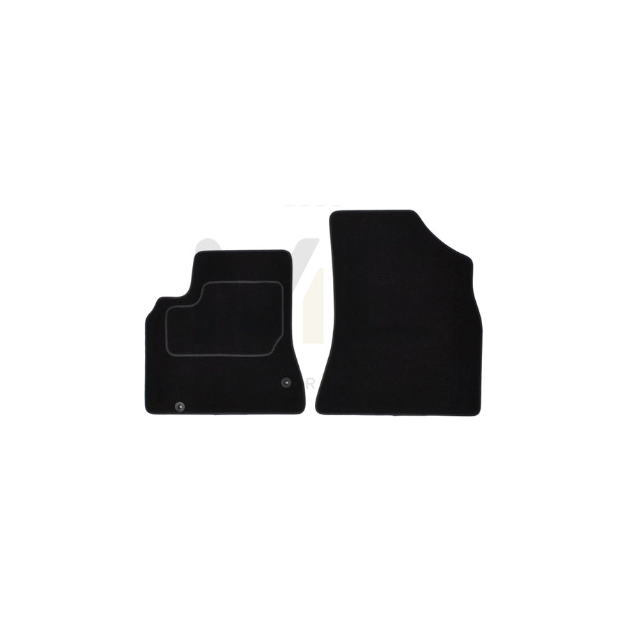 MAMMOOTH Tailored A041 PGT440 PRM 01 Floor mat set for PEUGEOT PARTNER Textile, Front, Quantity: 2, Black
