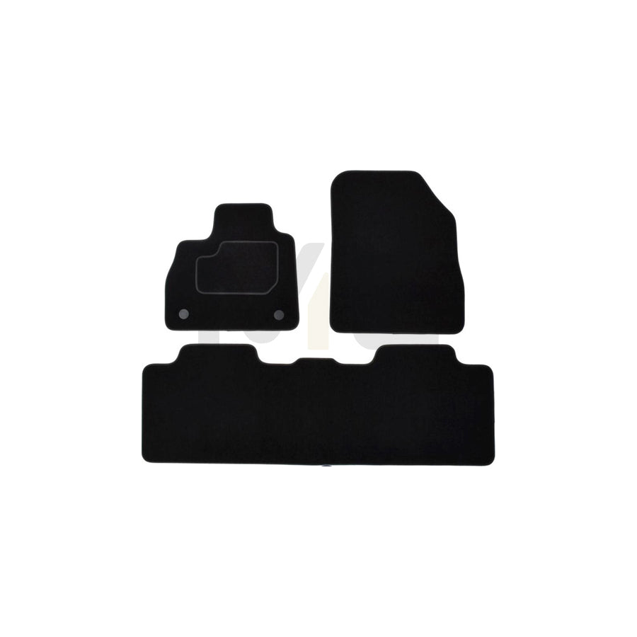MAMMOOTH Tailored A041 RNT186 PRM 01 Floor mat set for RENAULT Espace V (JR) Textile, Front and Rear, Quantity: 3, Black