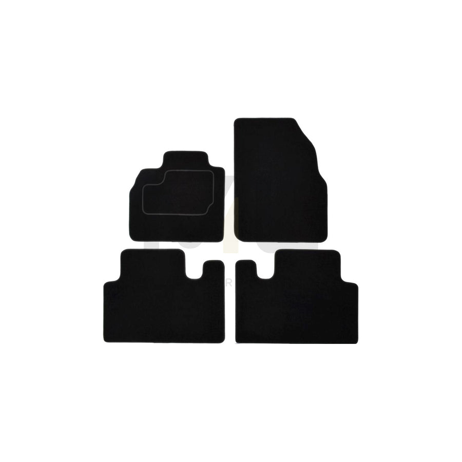 MAMMOOTH Tailored A041 RNT420 PRM 01 Floor mat set for RENAULT Grand Scﾃｩnic II (JM) Textile, Front and Rear, Quantity: 4, Black