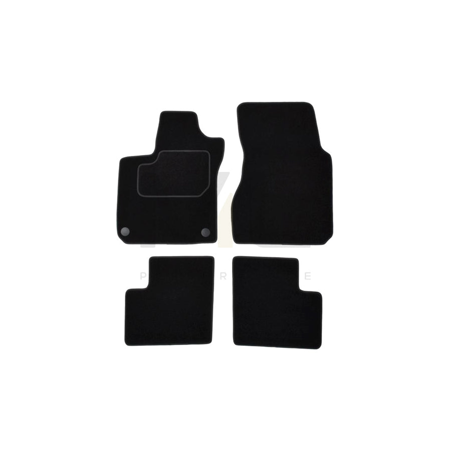 MAMMOOTH Tailored A041 RNT501 PRM 01 Floor mat set for RENAULT Twingo III Hatchback (BCM) Textile, Front and Rear, Quantity: 4, Black