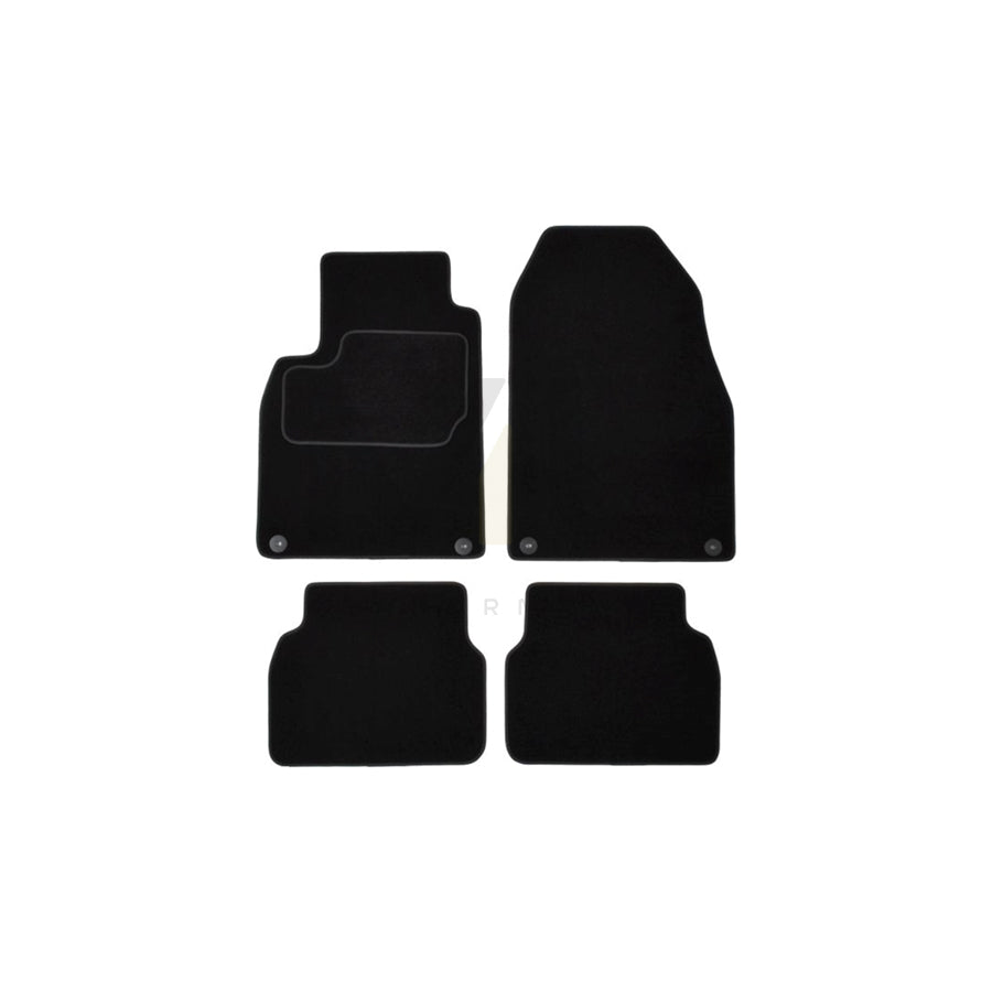MAMMOOTH Tailored A041 SAB25 PRM 01 Floor mat set for SAAB 9-3 Textile, Front and Rear, Quantity: 4, Black