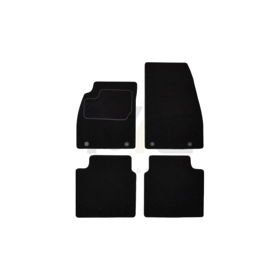 MAMMOOTH Tailored A041 SAB55 PRM 01 Floor mat set for SAAB 9-5 Saloon (YS3G) Textile, Front and Rear, Quantity: 4, Black