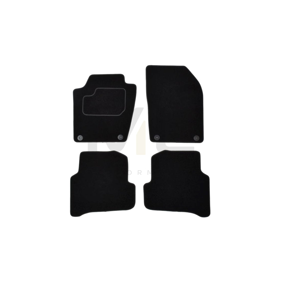 MAMMOOTH Tailored A041 SKO41 PRM 01 Floor mat set for SKODA FABIA Textile, Front and Rear, Quantity: 4, Black