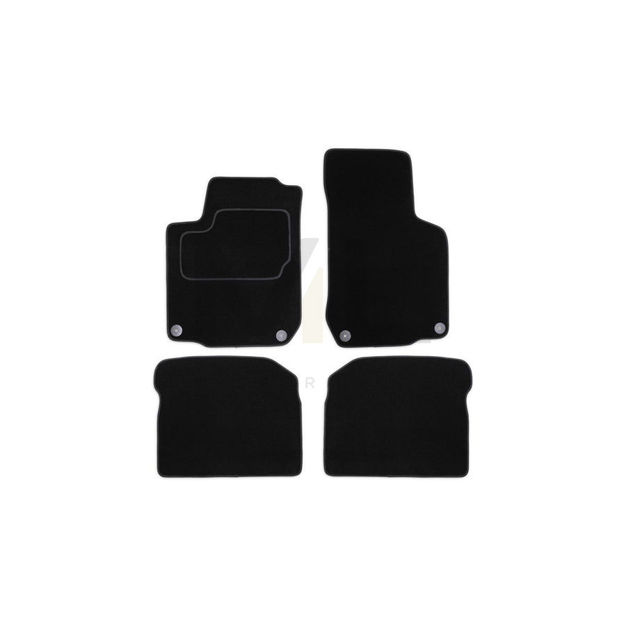 MAMMOOTH Tailored A041 VW160 PRM 01 Floor mat set for VW GOLF Textile, Front and Rear, Quantity: 4, Black