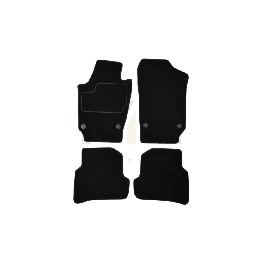 MAMMOOTH Tailored A041 VW345 PRM 01 Floor mat set for VW Polo V Hatchback (6R1, 6C1) Textile, Front and Rear, Quantity: 4, Black