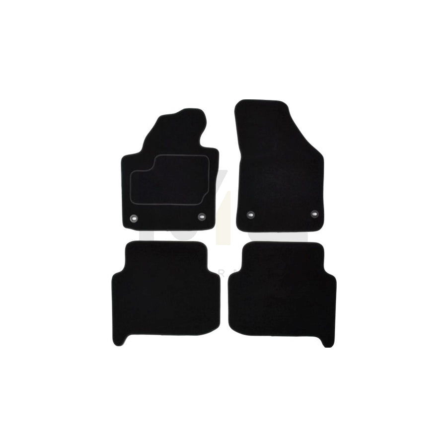 MAMMOOTH Tailored A041 VW385 PRM 01 Floor mat set for VW Touran I (1T1, 1T2) Textile, Front and Rear, Quantity: 4, Black
