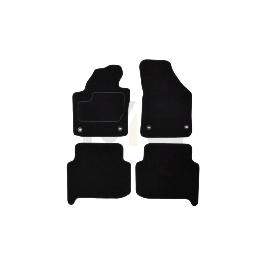 MAMMOOTH Tailored A041 VW395 PRM 01 Floor mat set for VW TOURAN Textile, Front and Rear, Quantity: 4, Black