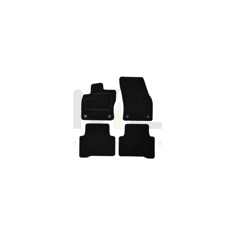 MAMMOOTH Tailored A041 VW401 PRM 01 Floor mat set for VW Touran II (5T1) Textile, Front and Rear, Quantity: 4, Black