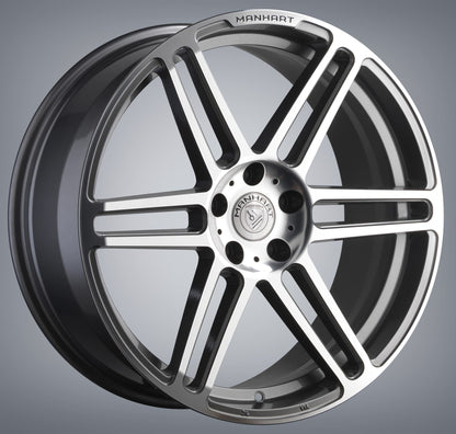 MANHART CONCAVE ONE RIM SET FOR BMW X3 SERIES - GUNMETAL GRAY / DIAMOND POLISHED