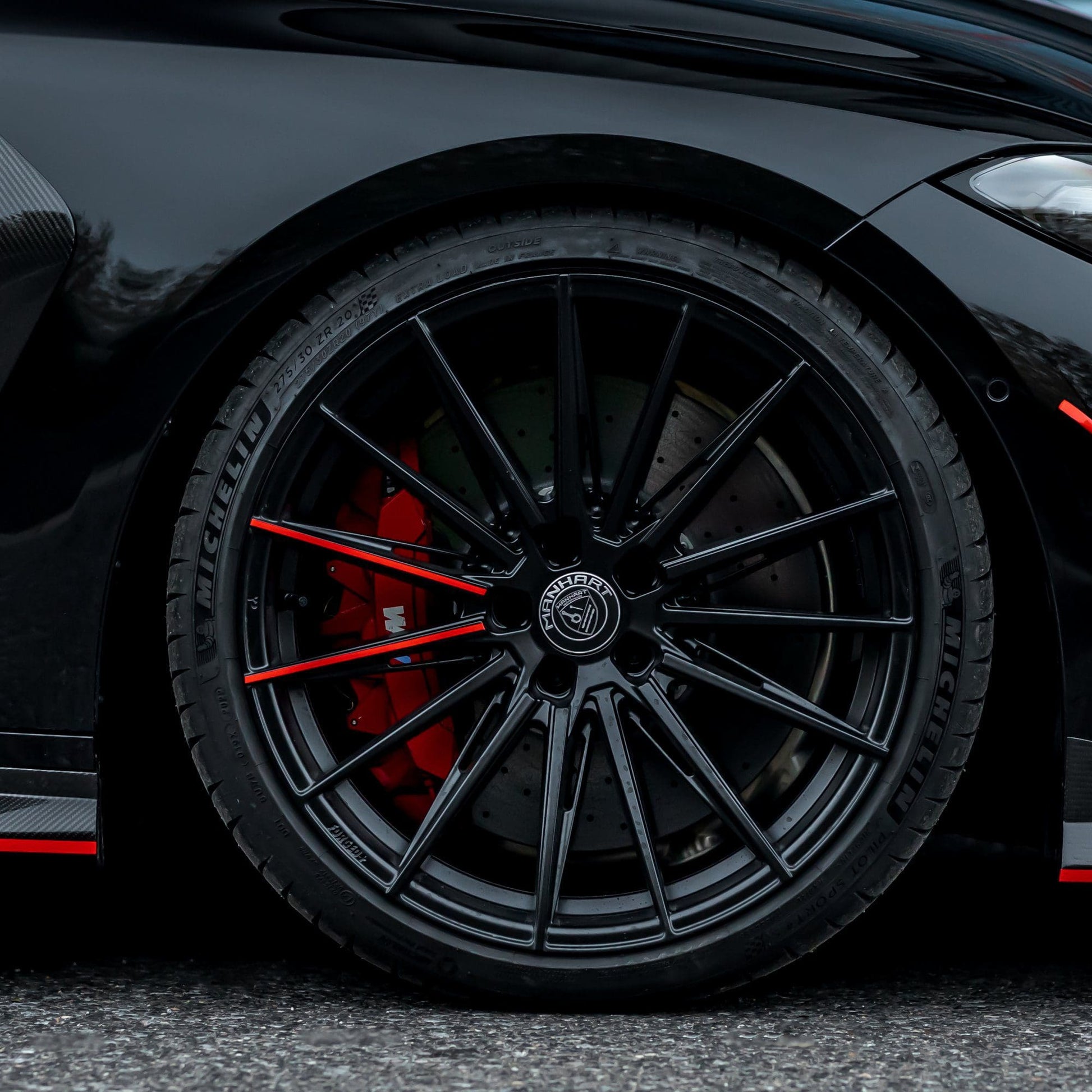 MANHART FOR BMW 3 SERIES - YIDO PERFORMANCE FORGED+ 1 RIM SET - MATTE BLACK