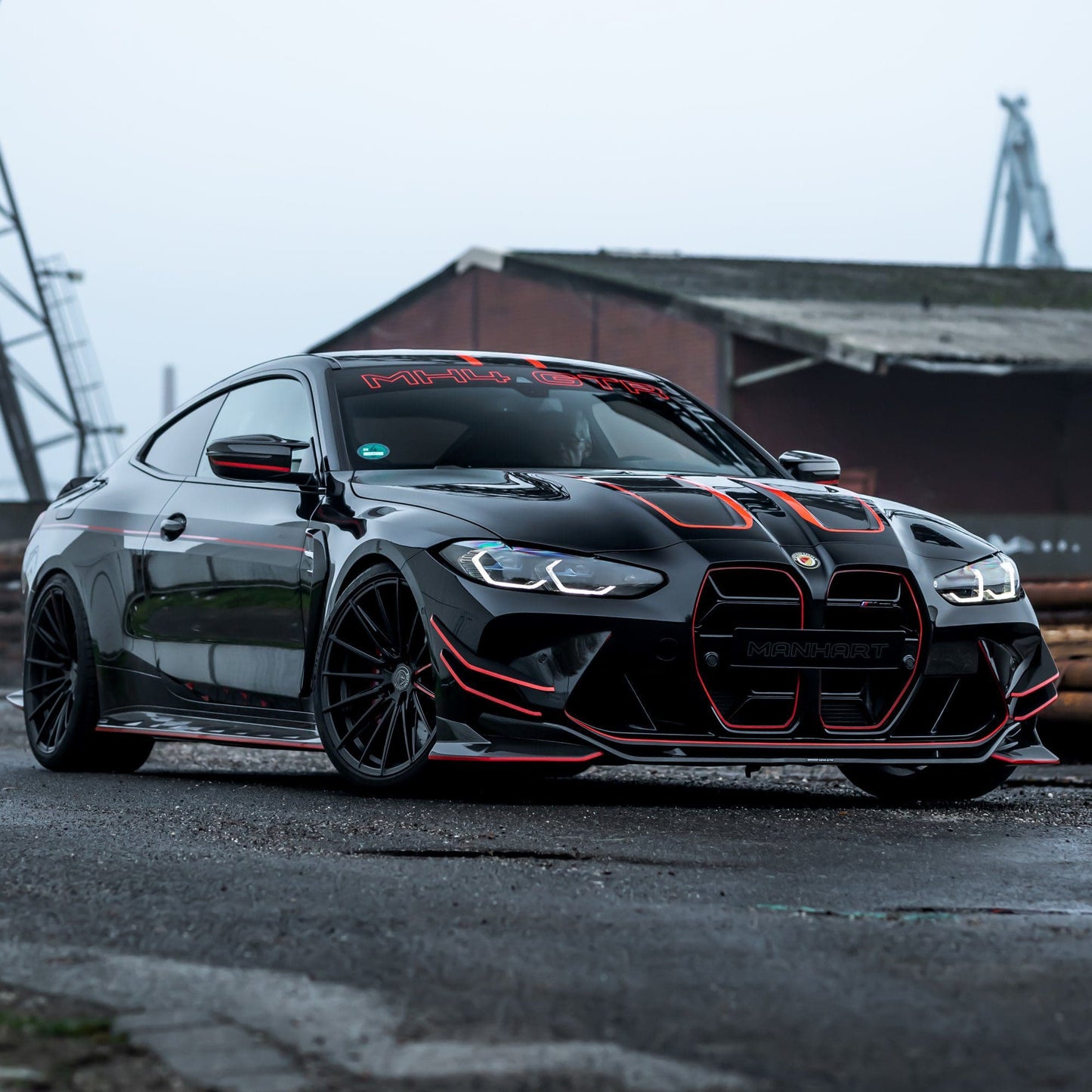 MANHART FOR BMW 3 SERIES - YIDO PERFORMANCE FORGED+ 1 RIM SET - MATTE BLACK