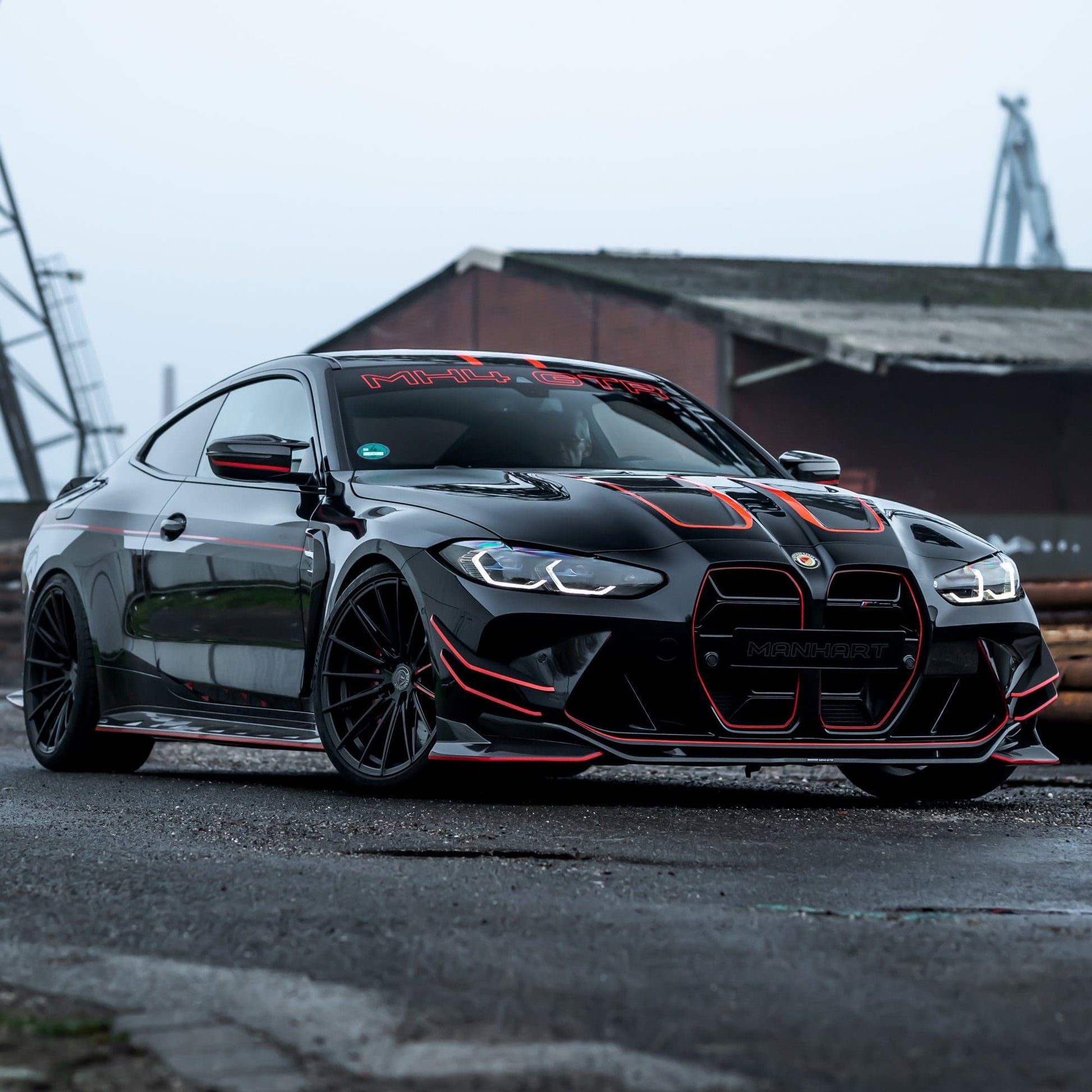 MANHART FOR BMW 3 SERIES - YIDO PERFORMANCE FORGED+ 1 RIM SET - MATTE BLACK
