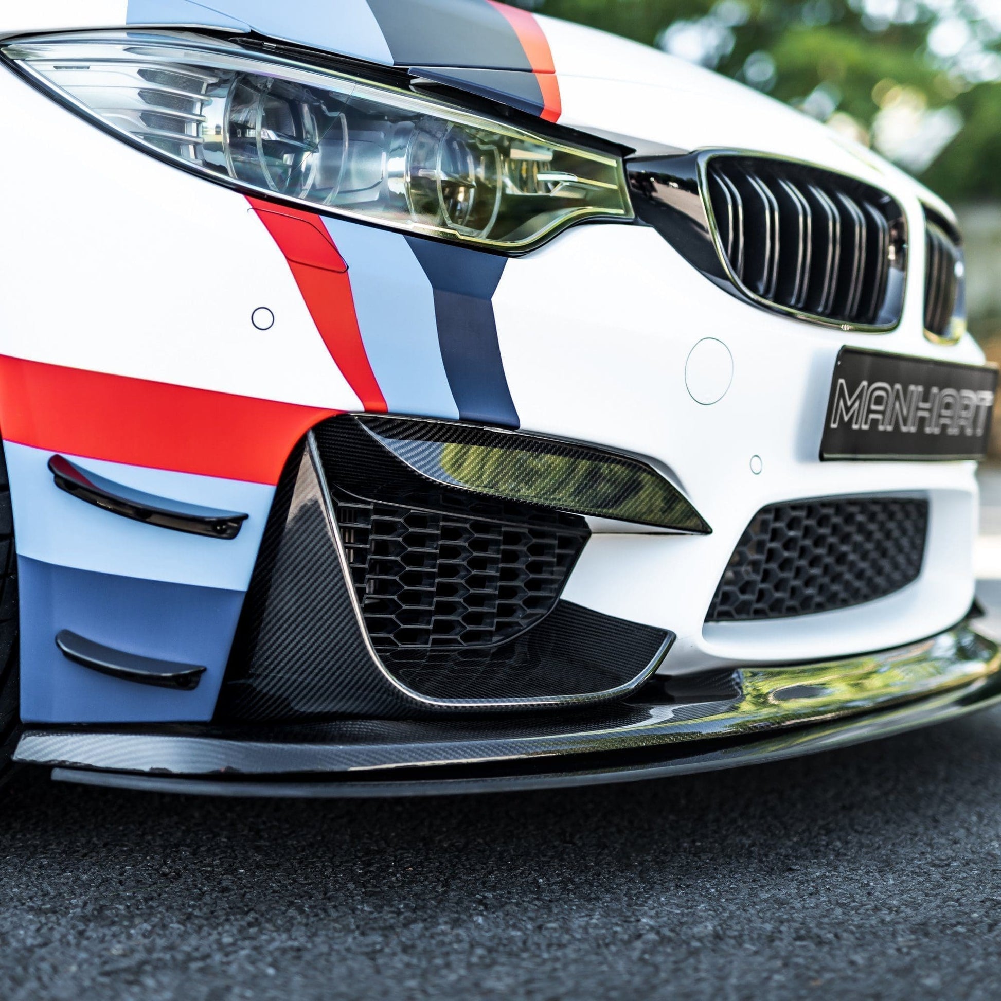MANHART MH2F8211210 CARBON FRONT SPOILER FOR BMW F8X M3 / M4 (COMPETITION / CS / GTS)