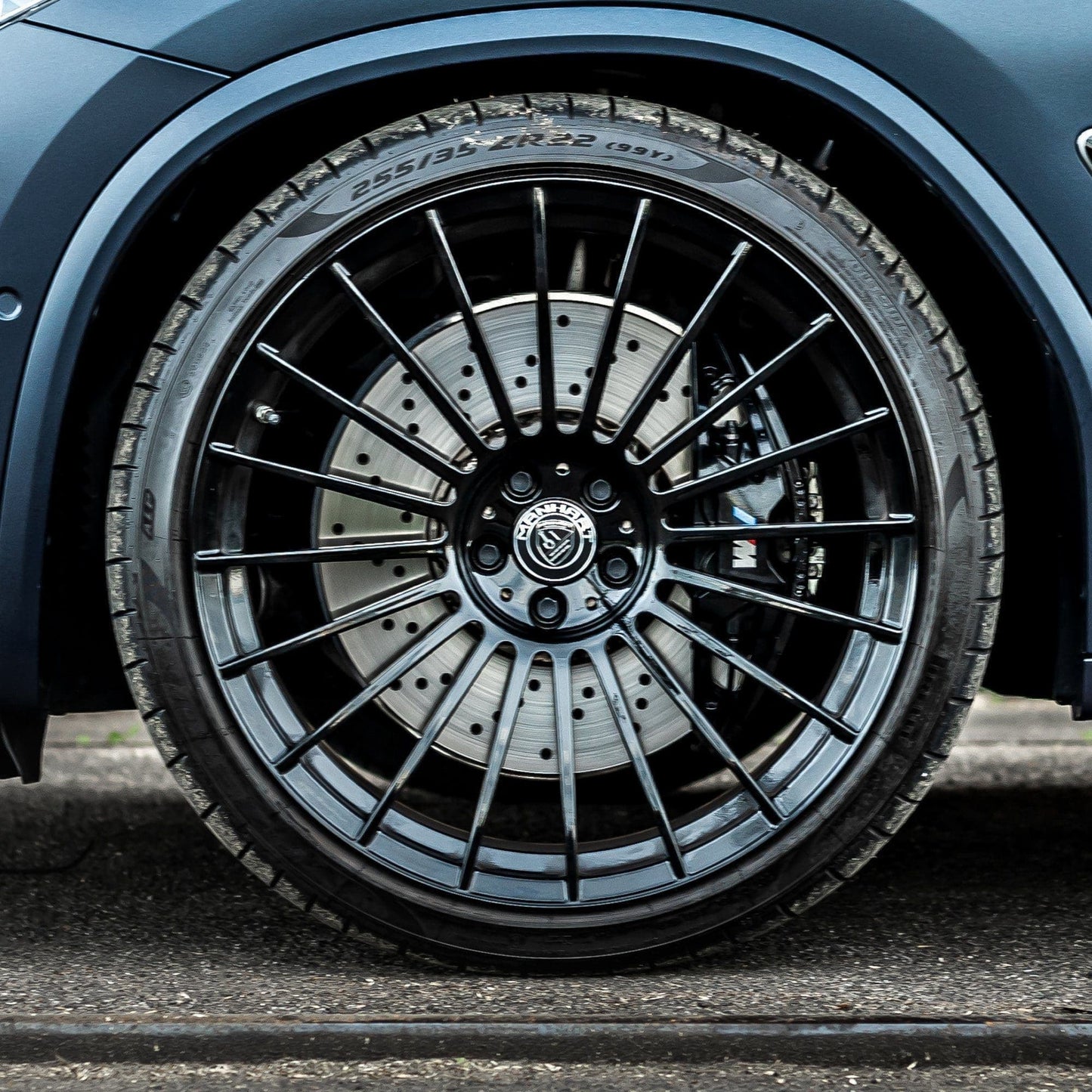 MANHART MHALPX311000 ALPINA RIMS - MATTE BLACK FOR BMW X3