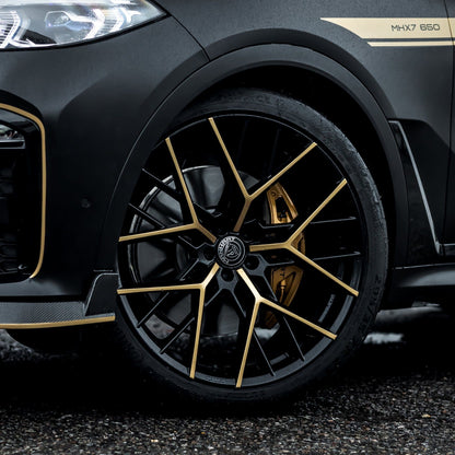 MANHART MHCLLIYSPOKE1103 CLASSIC LINE Y-SPOKE RIM SET - SILK MATTE BLACK FOR BMW X7 SERIES