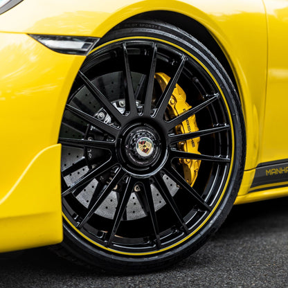 MANHART MHR991LVL1100 LEVELLA LVL1.1 MONOBLOCK RIM SET FOR PORSCHE 911 TURBO (S) - GLOSS BLACK