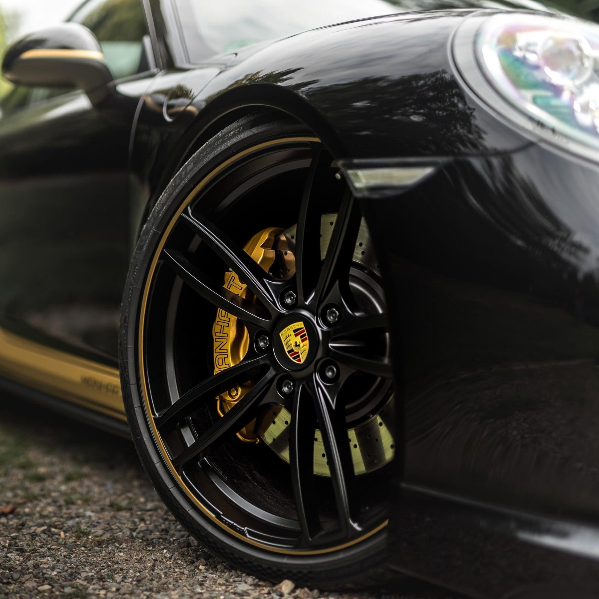 MANHART MHR991TS91221 TECHART FORMULA IV RIM SET FOR PORSCHE 911 TURBO (S) - SILK MATTE BLACK
