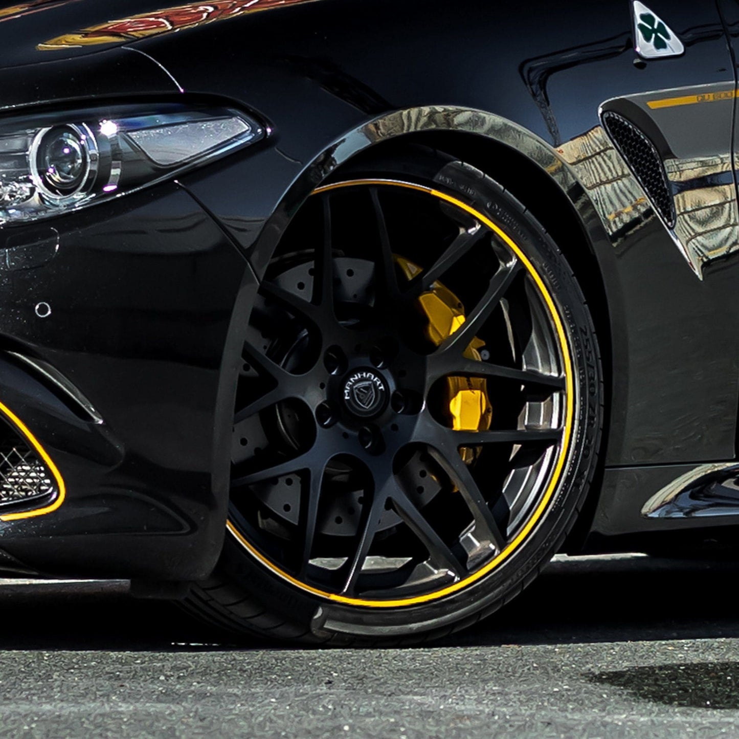 MANHART MHRALFAQV22105 FOR ALFA ROMEO GIULIA QUADRIFOGLIO - CLASSIC LINE RIMS - MATTE BLACK