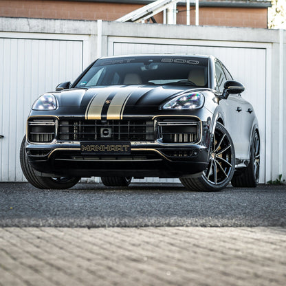 MANHART MHRCAYS1100 FIVE-STAR DOUBLE-SPOKE RIM SET FOR PORSCHE CAYENNE TURBO (S) - GLOSS BLACK