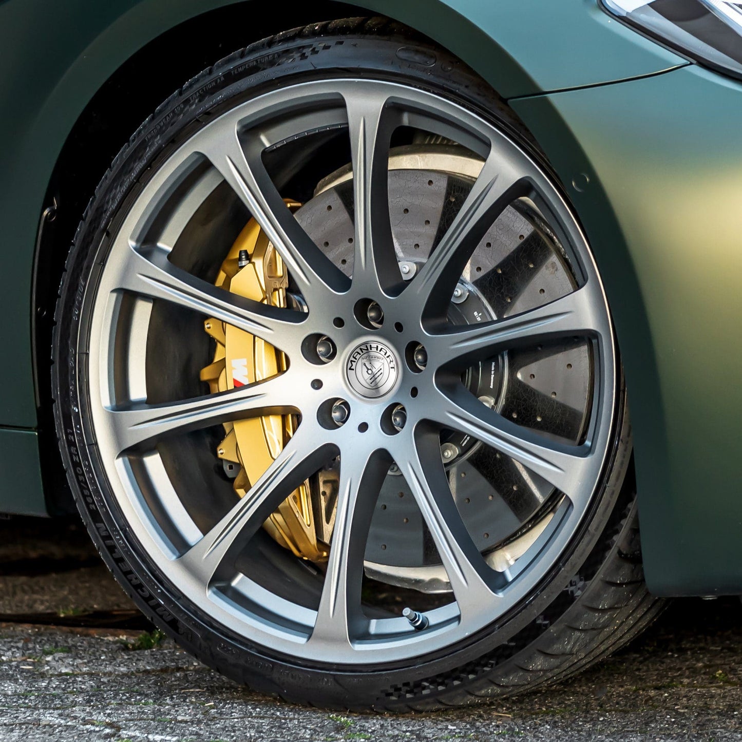 MANHART MHTENSPOKE1100 FOR BMW 5 SERIES - TEN-SPOKE RIM SET - MATTE SILVER GREY