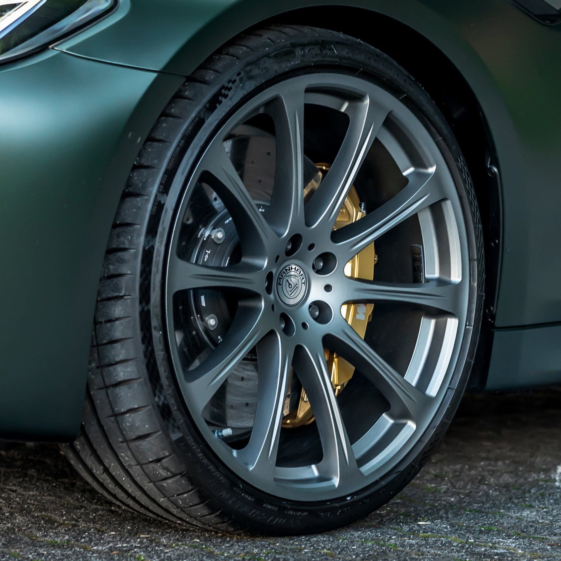 MANHART MHTENSPOKE1100 FOR BMW 5 SERIES - TEN-SPOKE RIM SET - MATTE SILVER GREY
