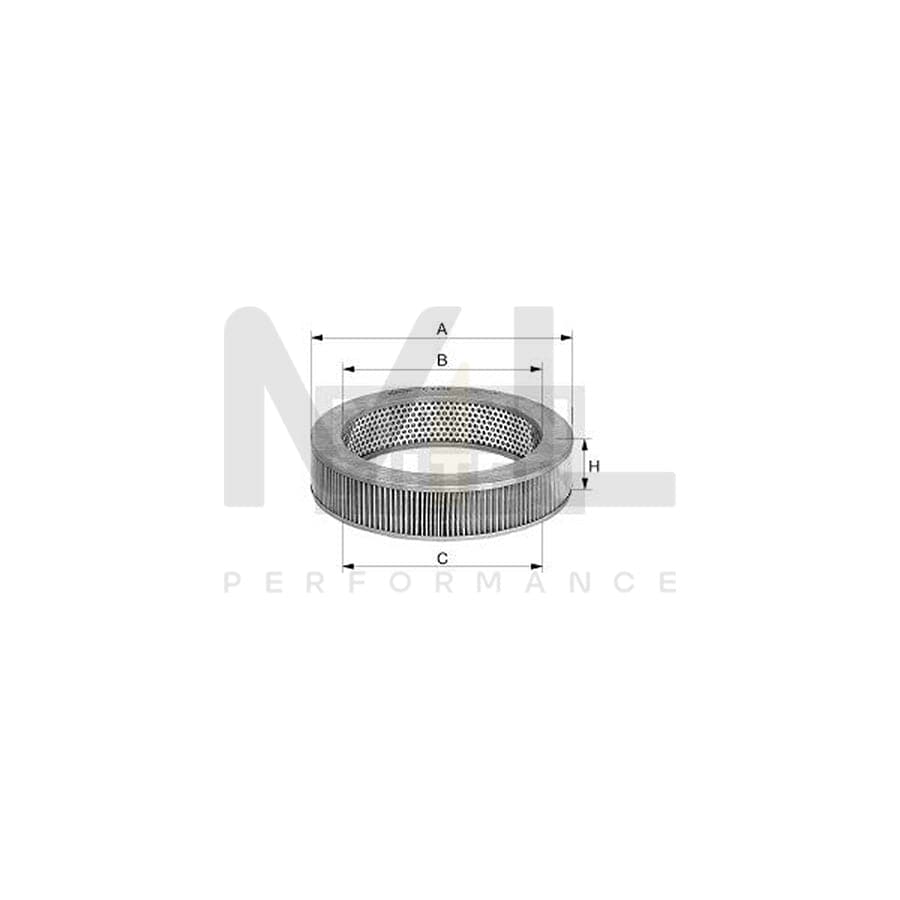 MANN-FILTER C 2637 Air Filter Filter Insert