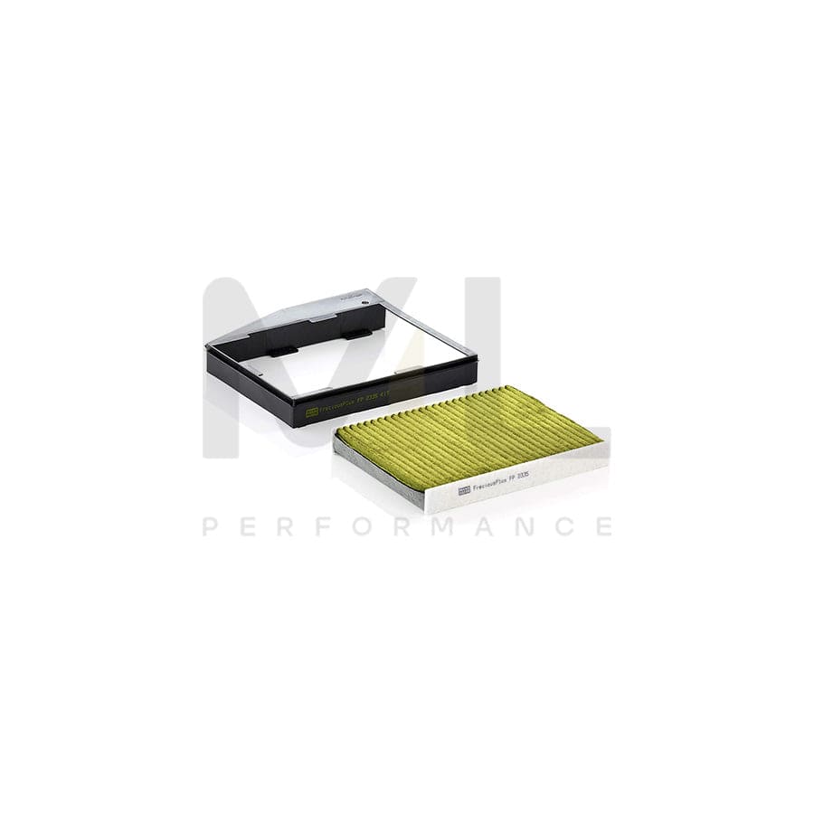 MANN-FILTER FP 2335 KIT Pollen filter Activated Carbon Filter, Activated Carbon Filter with polyphenol, Particulate filter (PM 2.5), with antibacterial action, with fungicidal effect, FreciousPlus