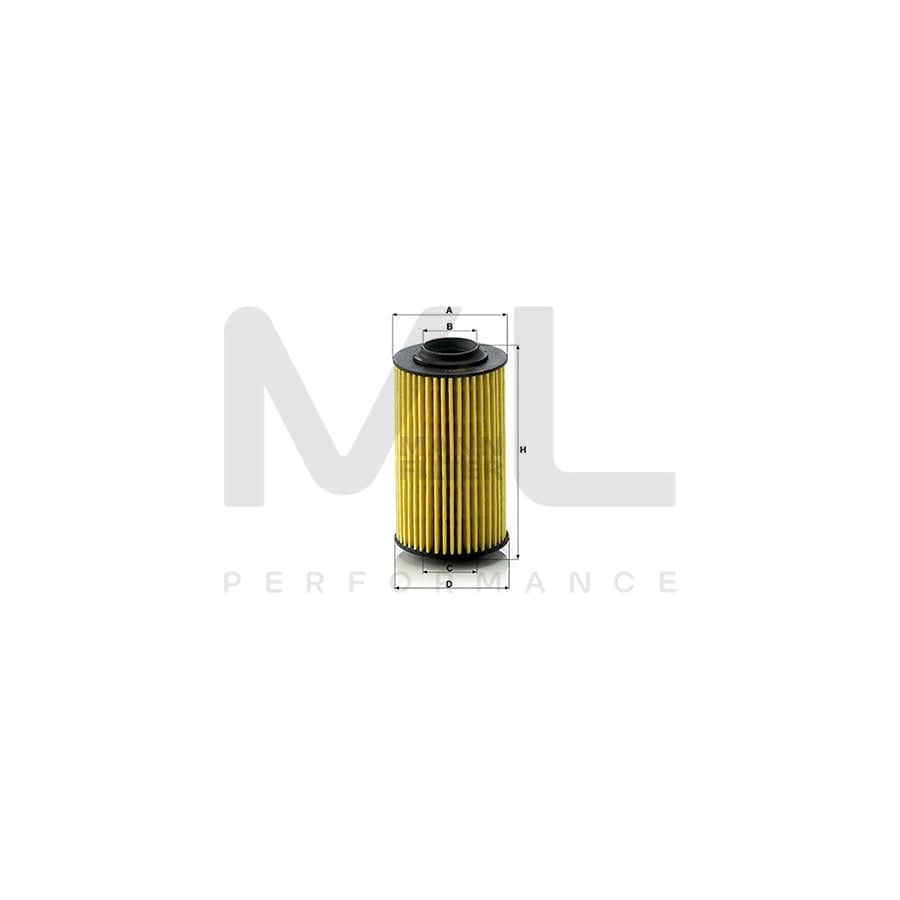 MANN-FILTER HU 6001 Oil Filter Filter Insert