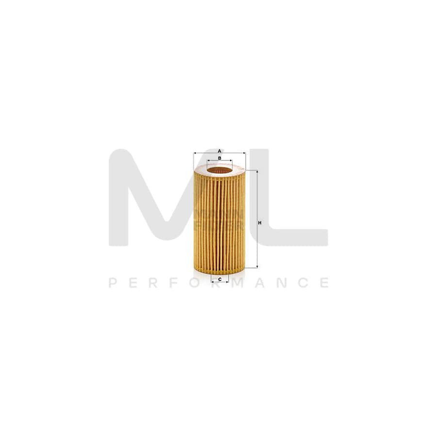 MANN-FILTER HU 7012 z Oil Filter with seal, Filter Insert