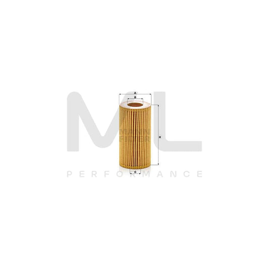 MANN-FILTER HU 7012 z Oil Filter with seal, Filter Insert