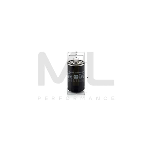 MANN-FILTER W 719/33 Oil Filter Spin-on Filter