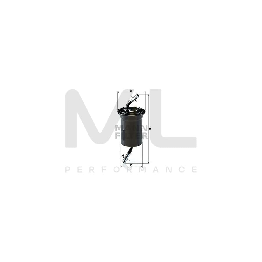 MANN-FILTER WK 614/9 Fuel filter In-Line Filter
