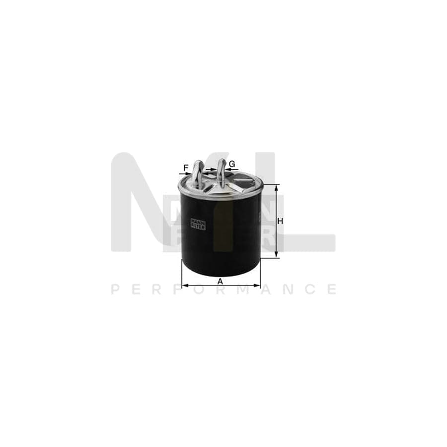 MANN-FILTER WK 8029 Fuel filter In-Line Filter