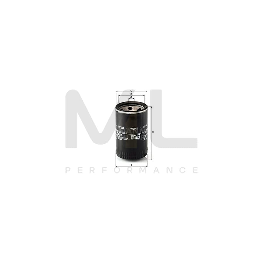 MANN-FILTER WK 941 Fuel filter Spin-on Filter