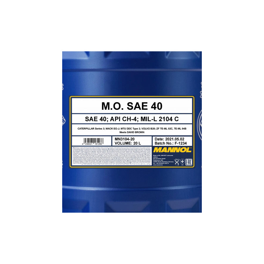 Mannol M.O. Sae 40 MN310420 Multi-Function Oil
