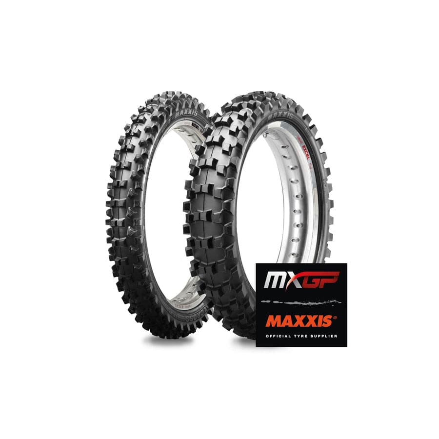 MAXXIS 2770126 85cc Big Wheel MX-ST+ Tyres - Matched Pair - 70/100-19 + 90/100-16