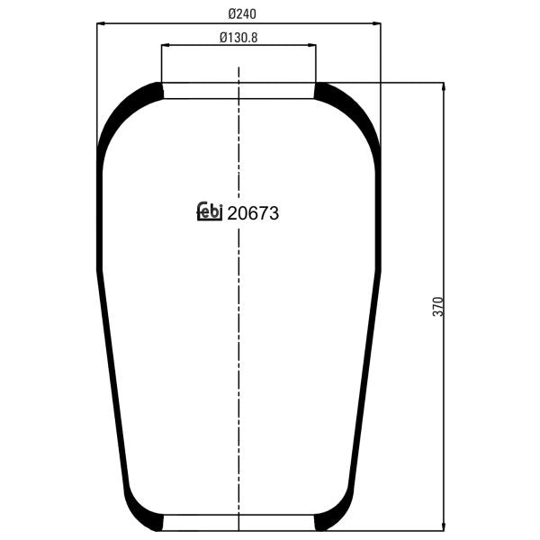 FEBI FE20673 Air Suspension Bellow