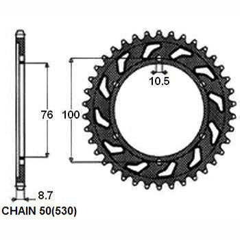 SUNSTAR SUNR1-5223-50 Chain Sprocket