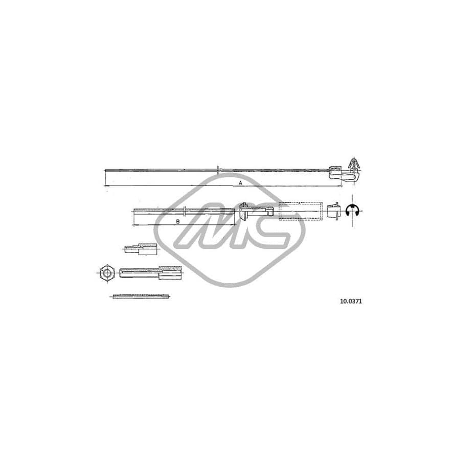 Metalcaucho 83137 Throttle Cable for RENAULT 5 Hatchback