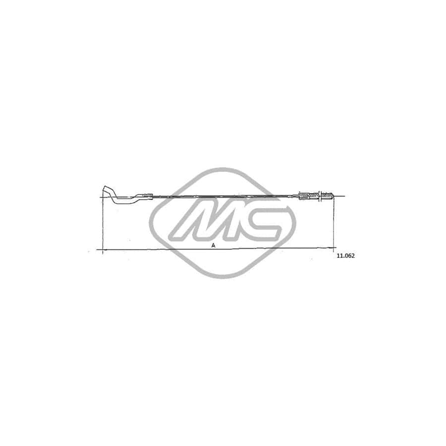 Metalcaucho 83785 Throttle Cable for VW 1500/1600